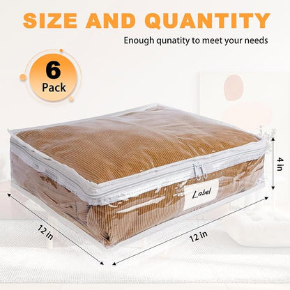 Clear Zippered Storage Bags Plastic Sweater Storage Bags - Image 2