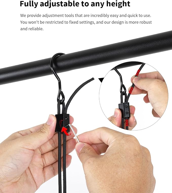 BaiNong Adjustable Closet Hanging Rod 48" Black Closet Rod Extender | Heavy - Image 6