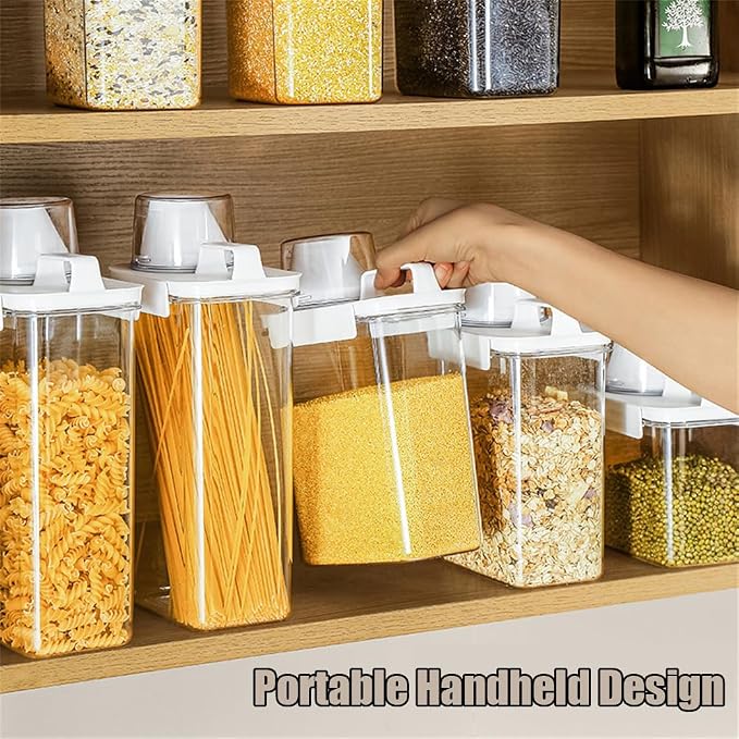 2Pcs Rice Dispenser Storage Containers, 1.1L Small Rice Bucket - Image 5