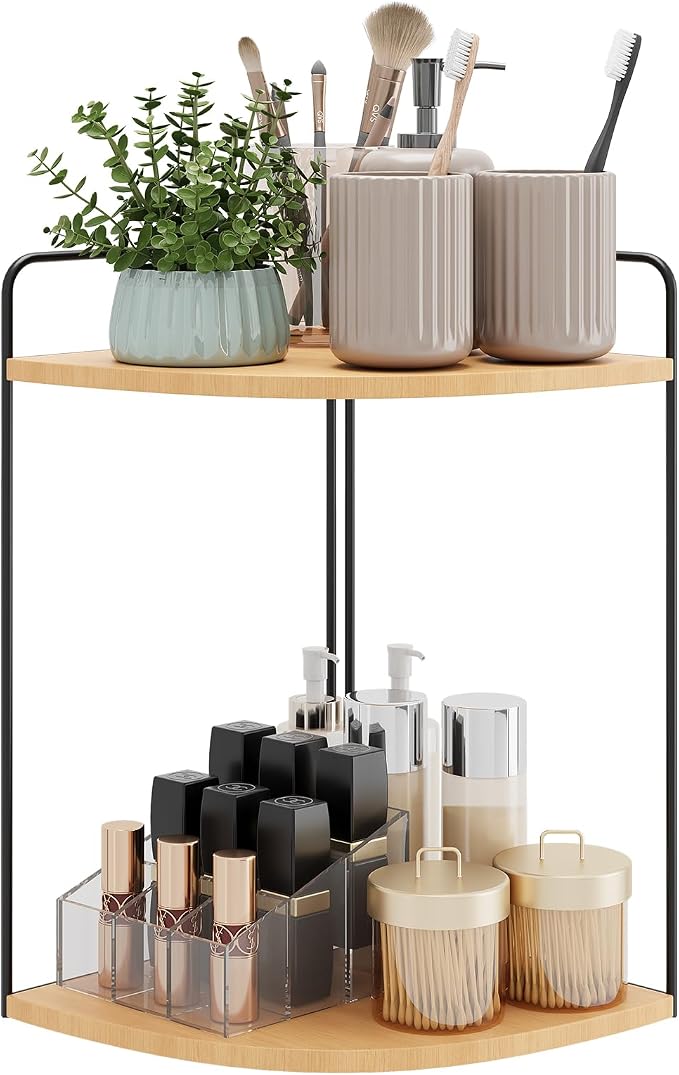 Bathroom Counter Organizer, Countertop Organizer, Vanity Organizers, Bathroom by ForestAngle