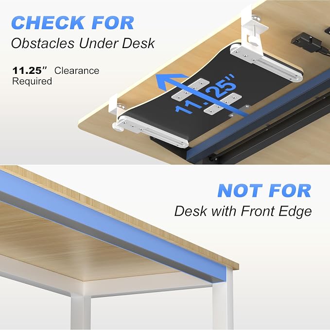 suptek Keyboard Tray Under Desk Pull Out - Image 3