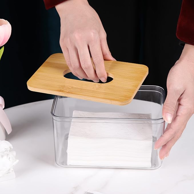 Acrylic Tissue Box, Acrylic Dryer Sheet Holder - Image 3