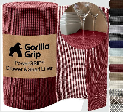 GORILLA GRIP powerGRIP Drawer Shelf and Cabinet Liner, Thick Strong Hold by Unknown