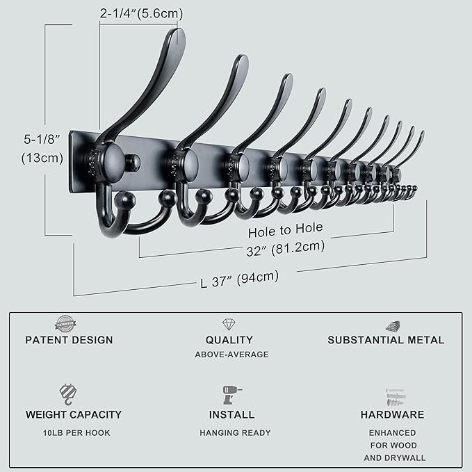 Dseap MaxStrong 2.0 Coat Rack Wall - Image 6