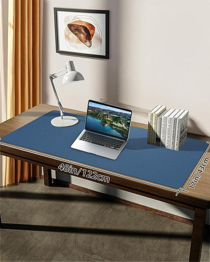 Leather Desk Pad Protector, Large Desk Mat, Mouse Pad, Non-Slip PU Leather Desk - Image 7