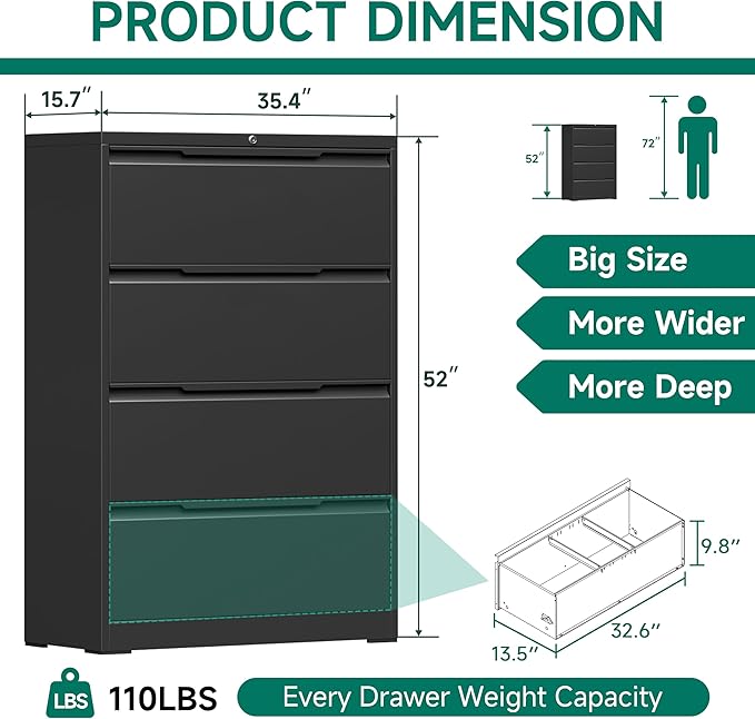 Metal Steel Filling Cabinets for Home Office - Image 2