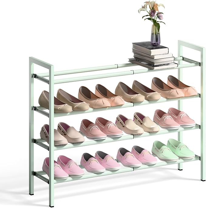 Bumusty 4-Tier Expandable Shoe Rack by Bumusty
