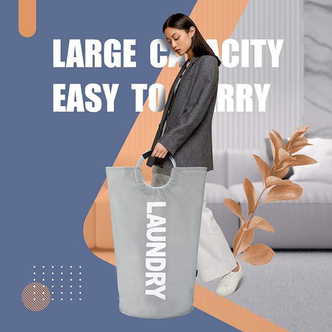 Caroeas 90L Laundry Basket, Waterproof Laundry Hamper, Laundry Bag - Image 4