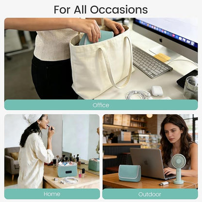 LENTION Mint Green Neoprene Electronic Organizer Pouch - Image 9