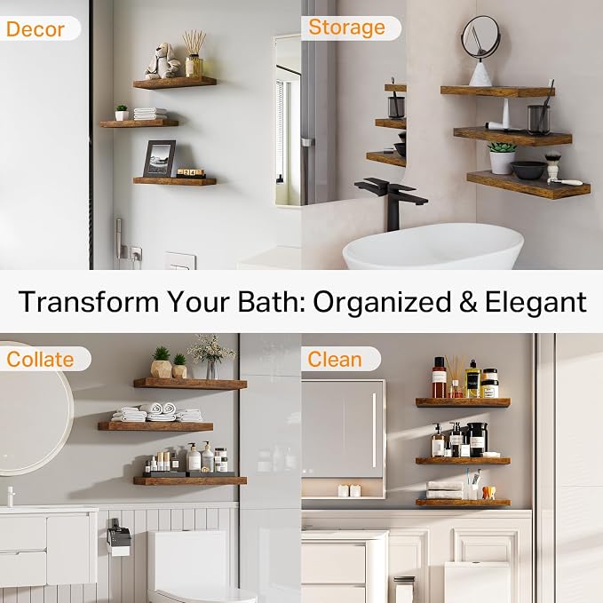 BAYKA Bathroom Floating Shelves - Image 7