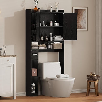 Over the Toilet Storage Cabinet, 31”W Bathroom Organizer | - Image 6