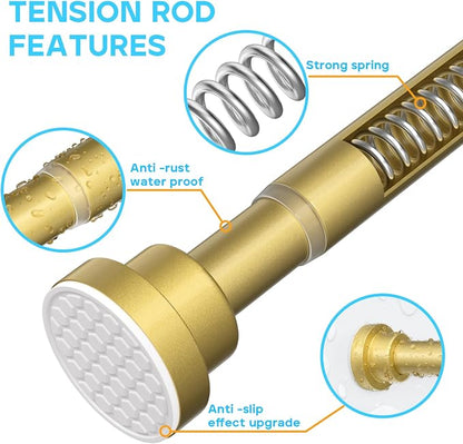 MEXAU 2 Pack Tension Curtain Rod - Image 5