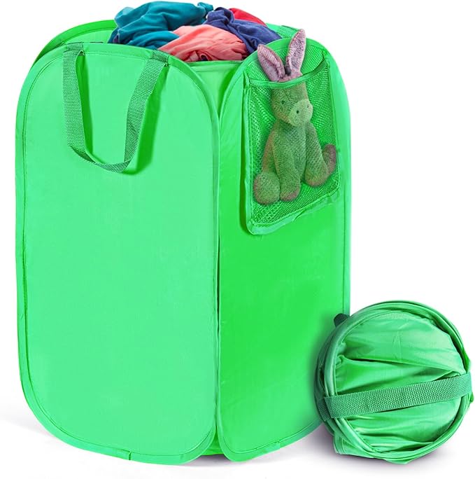 HOUSE AGAIN Upgraded Polyester Pop Up Laundry Hamper, Collapsible Laundry by HOUSEAGAIN