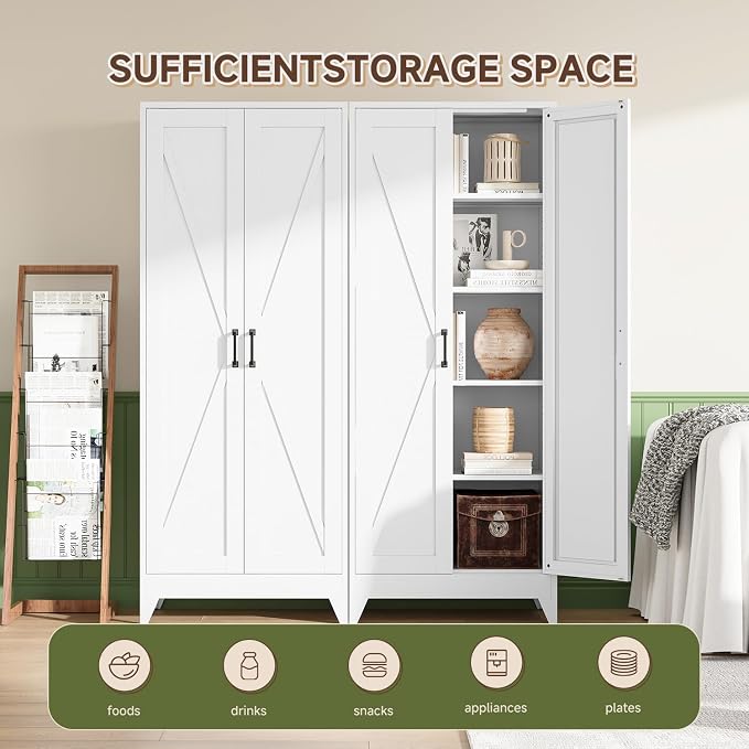 Letaya 75" H Metal Storage Cabinet - Image 9