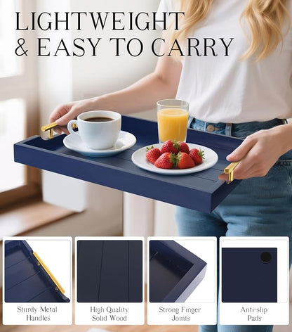 SXNOWS Wooden Serving Tray - Image 4