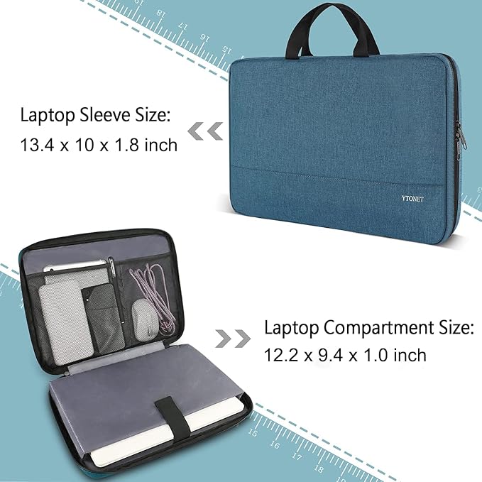 Ytonet 13 13.3 Inch Laptop Sleeve Case, Computer Carrying Case - Image 3