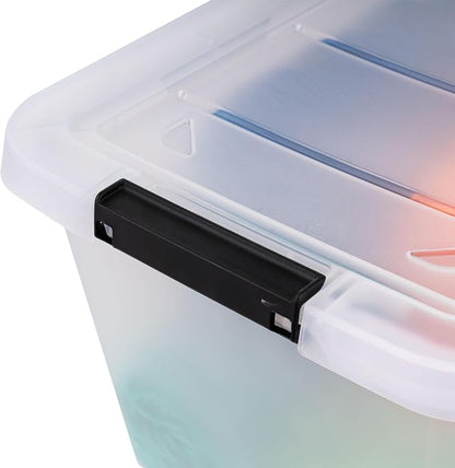 IRIS USA 6-Pack Clip Box with Latching Lids, 13 Quart Craft Storage Bins - Image 6