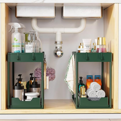Simple Trending Under Sink Organizer 2 Pack, Sink Pull-Out Sliding Storage - Image 7