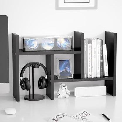 Jerry & Maggie Desktop Organizer Office Storage Rack Adjustable Wood Display by JERRYMAGGIE