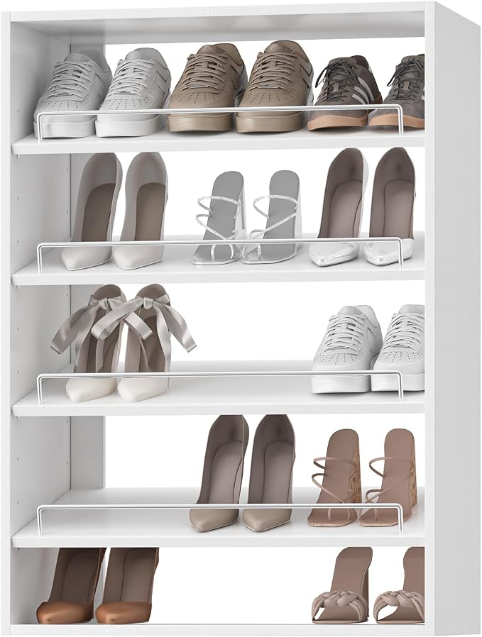 31.5" Wide Shoe Shelf Tower Modular Closet System, Shoe Storage Closet Tower by Unknown