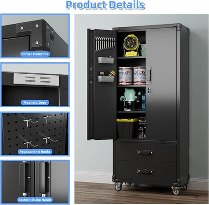 Upgraded Metal Garage Storage Cabinet - Image 6