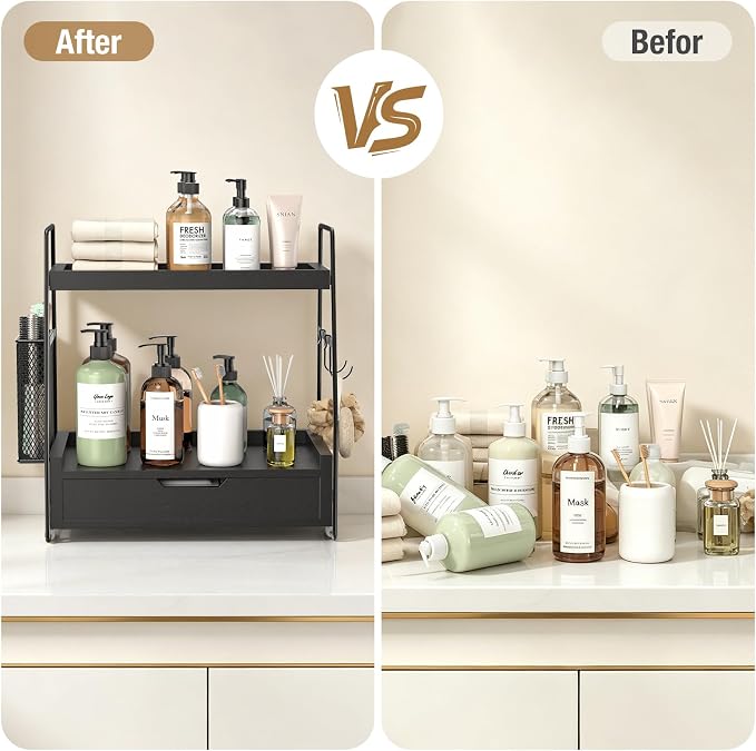 2-Tier Bathroom Counter Organizer - Image 4