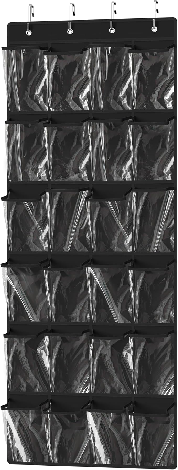 Simple Houseware 24 Pockets Large Clear Pockets Over The Door Hanging Shoe by SimpleHouseware