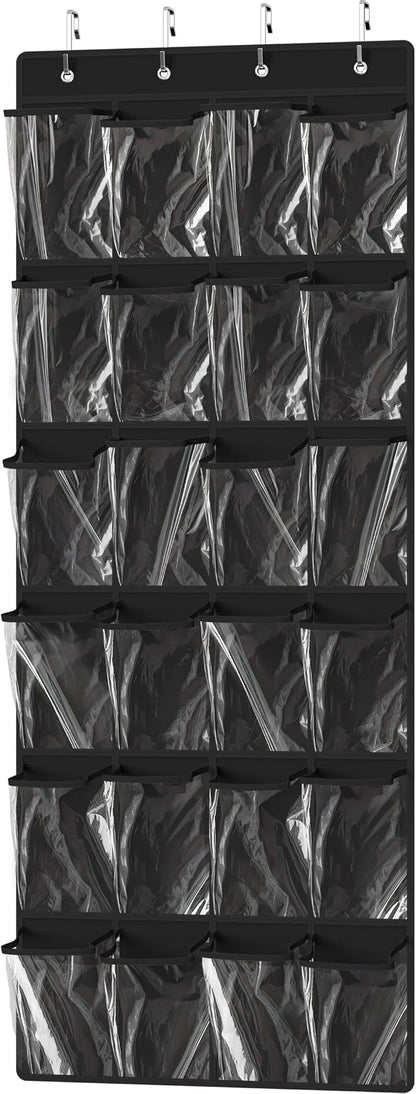 Simple Houseware 24 Pockets Large Clear Pockets Over The Door Hanging Shoe by SimpleHouseware