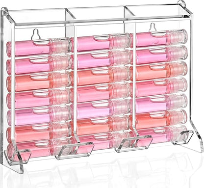 Weysat 1 Pc Lip Balm Display Clear Acrylic Automatic Dispenser Lip Balm Holder by Weysat
