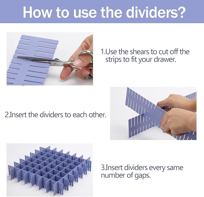 acDesign 40Pcs Grid Drawer Dividers, Adjustable Drawer Organizer - Image 6