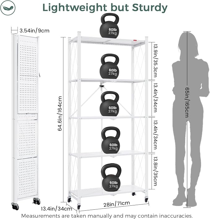 DEANIC 5 Tier Foldable Storage Shelves - Image 3