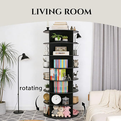 7-Tier Rotating Shoe Rack Tower, 360° Spinning Shoe Storage Organizer, Lazy - Image 7