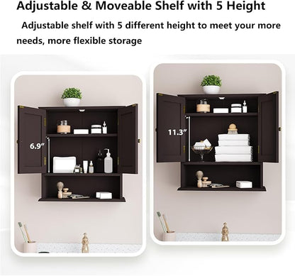 Bathroom Wall Cabinet, Over the Toilet Storage Cabinet - Image 4