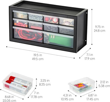 IRIS USA Plastic Storage Drawer Organizer, 10 Drawer Cabinet, 2 Pack, classroom - Image 3