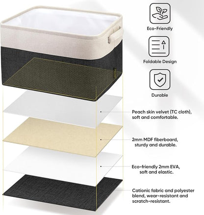 BALEINE 4 Pack Fabric Storage Bins - Image 5