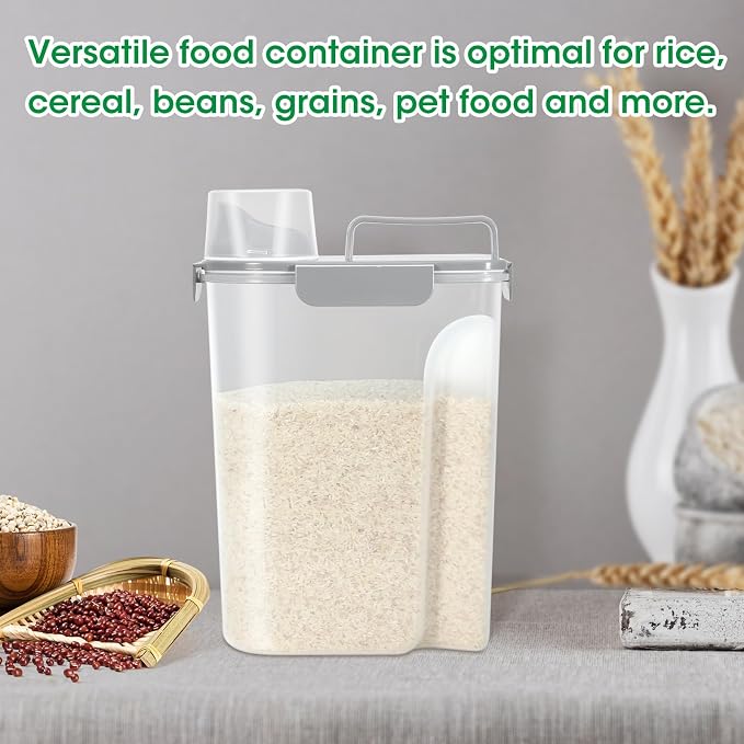 TBMax Rice Container 10 Lbs, Cereal Container Oatmeal Storage, Airtight Food - Image 6