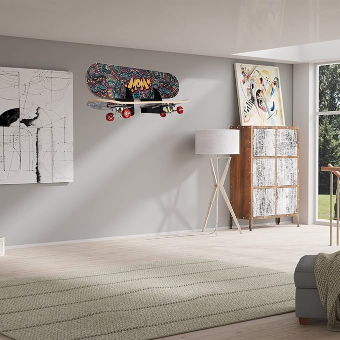 Skateboard Rack Wall Mount Double Layer Skateboard Display Rack Wall Mount - Image 7