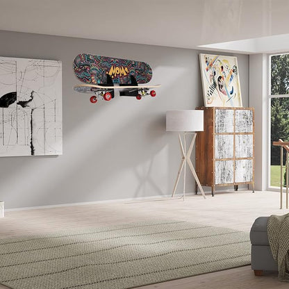 Skateboard Rack Wall Mount Double Layer Skateboard Display Rack Wall Mount - Image 7