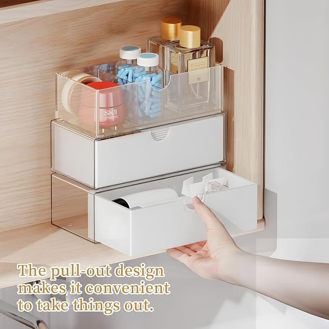 3 Tier Medicine Cabinet Organizer and Storage, Stackable Bathroom Medicine - Image 6