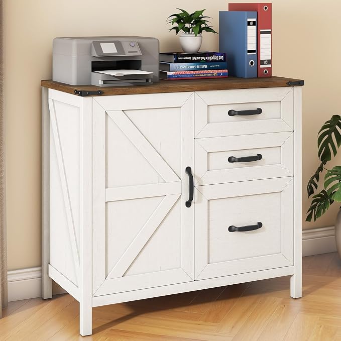 3 Drawers Farmhouse File Cabinet by Halitaa