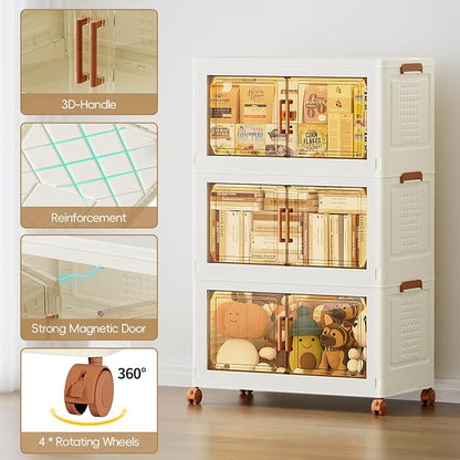JEKO&JEKO 324 Qt Extra Large Plastic Storage Cabinets - Image 3