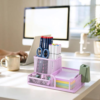 M&G Mesh Pen Holder Desk Organizers Pencil Holder - Image 4