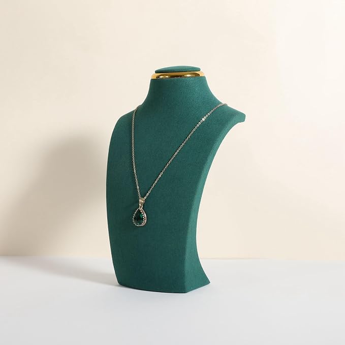 velvet necklace display stand, necklace display holder by CHISTORJewelrydisplaystands