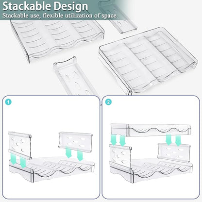 Stackable Bottle Organizer, Non-Slip Water Bottle Holder - Image 5
