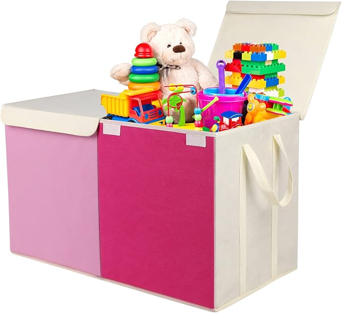 YOLOXO Toy Box Chest, Collapsible Sturdy Storage Bins by YOLOXO