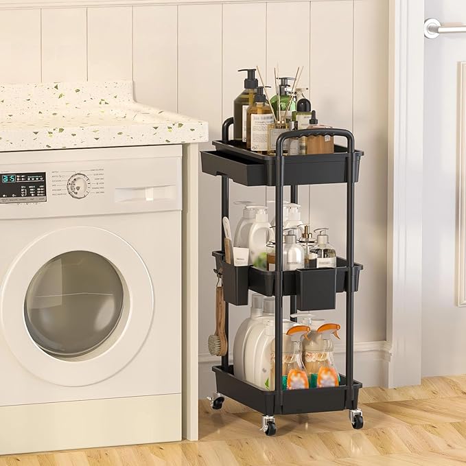 3 Tier Rolling Utility Cart - Image 6