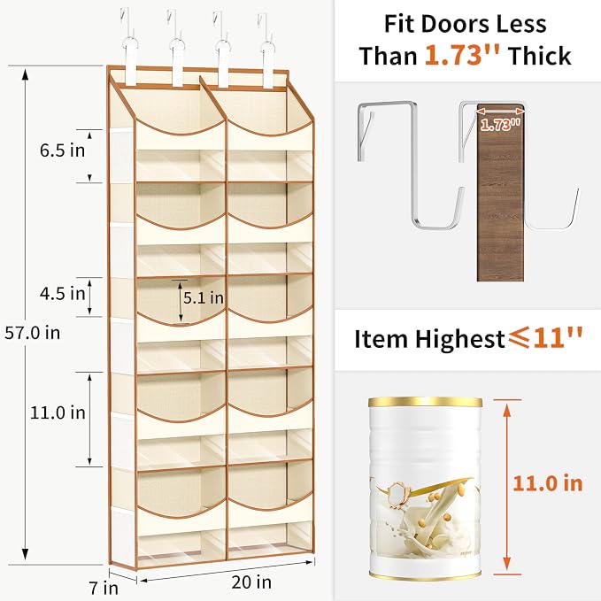 Aokeyee Over the Door Storage Organizer - Image 3