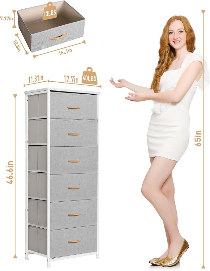 Mifuro Tall Dresser for Bedroom - Image 3
