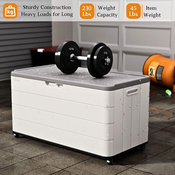 ZZM 110 Gallon Outdoor Deck Box - Image 2