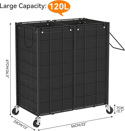 WOWLIVE Double Laundry Hamper - Image 4